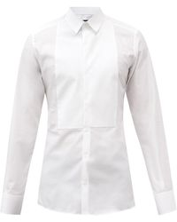 Dolce & Gabbana - Square-bib Cotton-poplin Tuxedo Shirt - Lyst