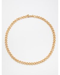 Emanuele Bicocchi Distorted Chain-link 24kt Gold-plated Necklace - Natural