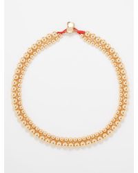 Roxanne Assoulin Double Bubble Beaded Necklace Set - Natural