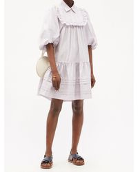 lee mathews zoe puff sleeve dress