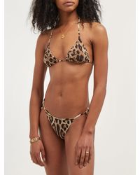 Dolce & Gabbana Leopard-print Bikini Briefs - Brown