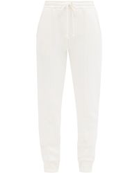 plain white track pants