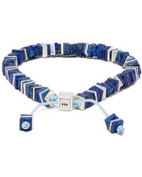 M. Cohen Square Disc Beaded Bracelet - Metallic