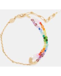 Anni Lu - Double Rainbow Beaded 18kt Gold-plated Bracelet - Lyst