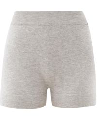 Extreme Cashmere Very Elasticated-waist Cashmere Shorts - Gray