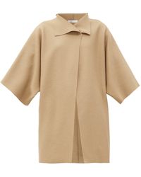 Harris Wharf London Manteau croisé en laine pressée - Neutre