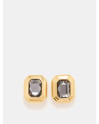 By Alona - Belize Crystal & 18kt Gold-plated Clip Earrings - Lyst
