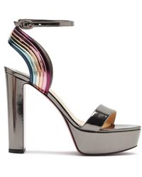 degratissimo rainbow platform sandal