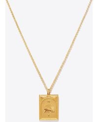 Tom Wood Tarot Strength 9kt Gold-plated Silver Necklace - Metallic