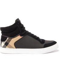 burberry mens high top shoes