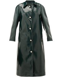 Christopher Kane Coated Jersey Crystal-embellished Coat - Green