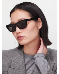 Saint Laurent - Mica Cat-eye Acetate Sunglasses - Lyst