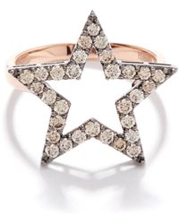 Rosa De La Cruz Star Diamond & 18kt Rose-gold Ring - Metallic