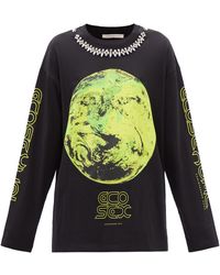 Christopher Kane Eco Sexual Cotton-jersey Long-sleeve T-shirt - Black