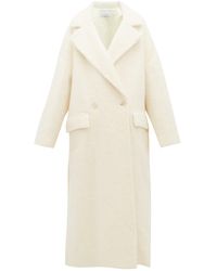 Raey Double-breasted Wool-blend Blanket Coat - White
