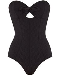 Lisa Marie Fernandez Maillot de bain bandeau Poppy - Noir