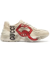 gucci sneakers lips