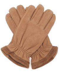 Dents Farnham Nubuck-leather Touchscreen Gloves - Natural