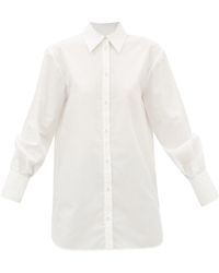 Erdem Boyfriend Cotton-poplin Shirt - White