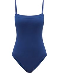 Eres Maillot de bain à encolure carrée Aquarelle - Bleu