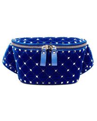 Herno - Sac ceinture en velours matelassé Rockstud Spike - Multicolore