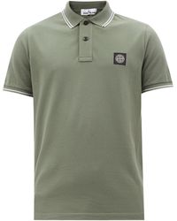 logo detail polo shirt in pink 