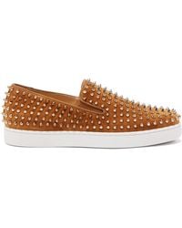 louboutin slip ons