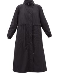 Moncler Parka midi à capuche dissimulée Lin - Noir