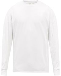 The Row Drago Cotton-jersey Long-sleeved T-shirt - White
