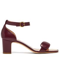 Rupert Sanderson Melissa Square-toe Leather Sandals - Brown