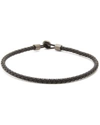 Miansai Nexus Braided-leather Bracelet - Black