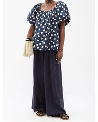 lee mathews zoe puff sleeve dress