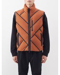 Ermenegildo Zegna Synthetic Padded Puffer Vest in Black for Men Mens Clothing Jackets Waistcoats and gilets 