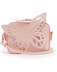 Sophia Webster Flossy Butterfly Leather Camera Bag - Pink