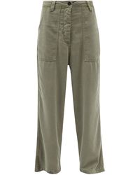 Raey Wide-leg Cotton Chino Trousers in Camel (Natural) | Lyst
