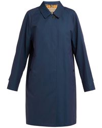 Burberry Camden Cotton-gabardine Trench Coat - Blue