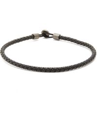 Miansai Nexus Braided-leather Bracelet - Blue