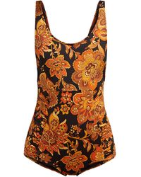 Dodo Bar Or Adinna Paisley-print Swimsuit - Multicolour