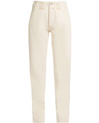 Martine Rose Mid-rise Straight-leg Jeans - Natural