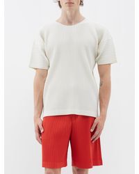 Homme Plissé Issey Miyake - Technical-pleated T-shirt - Lyst