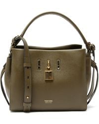 Tom Ford Padlock Small Grained-leather Cross-body Bag - Multicolor