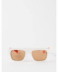 Bottega Veneta Oversize Wrap Around Sunglasses - Brown Sunglasses,  Accessories - BOT52325
