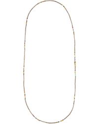 Luis Morais Glass Beads & 14kt Gold Necklace - Metallic