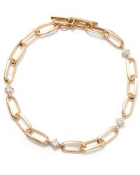 Lizzie Mandler Éclat Diamond & 18kt Gold Chain Bracelet - Metallic