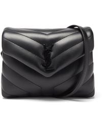 Saint Laurent Loulou Toy Quilted-leather Cross-body Bag - Black