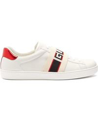 gucci ace sneaker blue and red