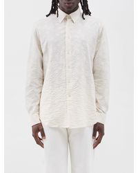 sunflower Spacey Woven-cotton Shirt in White for Men | Lyst