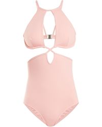 Ephemera Maillot de bain à armatures et découpes - Rose