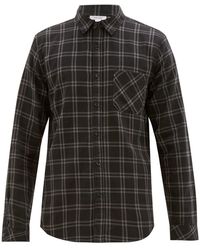 FRAME Flannel No Pocket Shirt Clay Multi for Men - Lyst