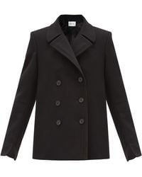 Pallas Halifax Double-breasted Wool-blend Pea Coat - Black
